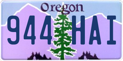 OR license plate 944HAI
