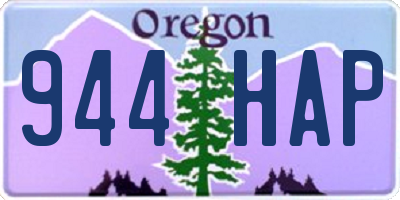 OR license plate 944HAP
