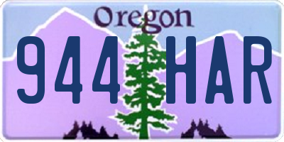 OR license plate 944HAR