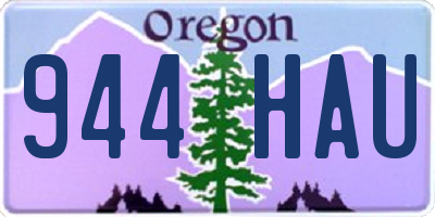OR license plate 944HAU