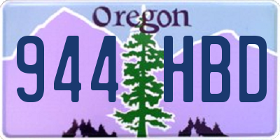 OR license plate 944HBD