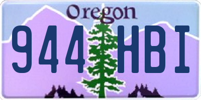 OR license plate 944HBI