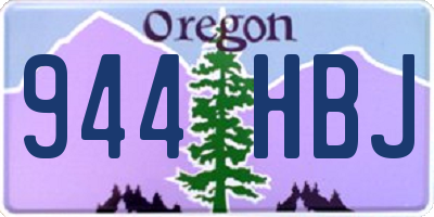 OR license plate 944HBJ