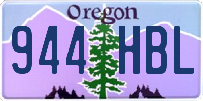 OR license plate 944HBL