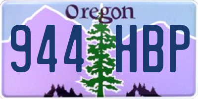 OR license plate 944HBP