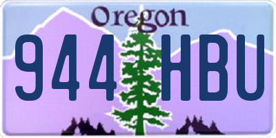 OR license plate 944HBU