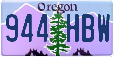 OR license plate 944HBW