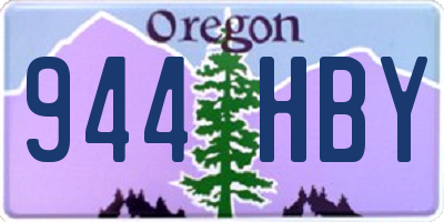 OR license plate 944HBY