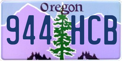 OR license plate 944HCB