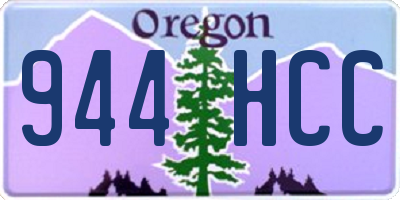 OR license plate 944HCC