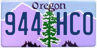 OR license plate 944HCO