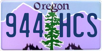 OR license plate 944HCS