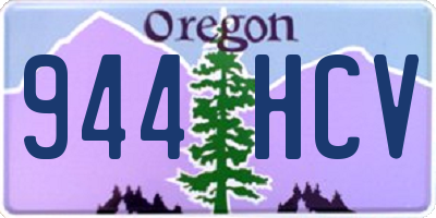 OR license plate 944HCV