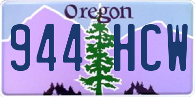 OR license plate 944HCW