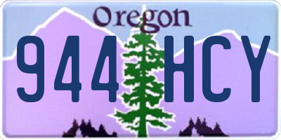 OR license plate 944HCY