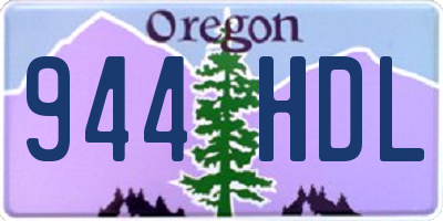 OR license plate 944HDL