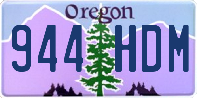 OR license plate 944HDM