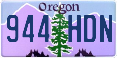 OR license plate 944HDN