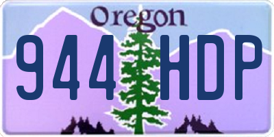 OR license plate 944HDP