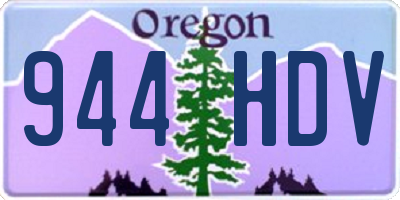 OR license plate 944HDV