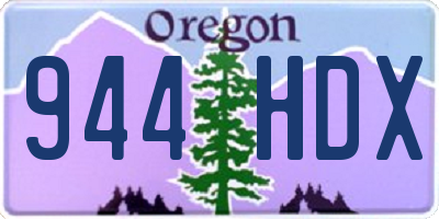 OR license plate 944HDX