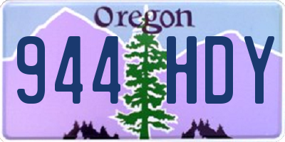 OR license plate 944HDY