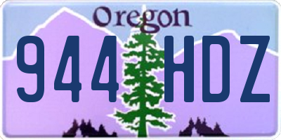 OR license plate 944HDZ