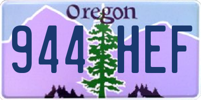 OR license plate 944HEF