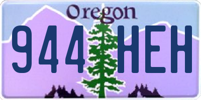 OR license plate 944HEH