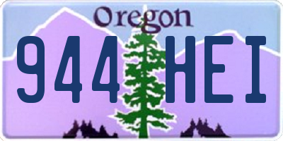 OR license plate 944HEI
