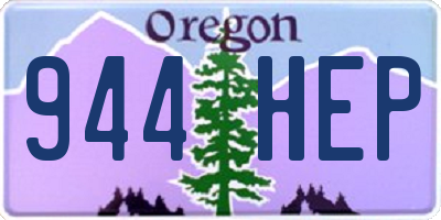 OR license plate 944HEP