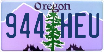 OR license plate 944HEU