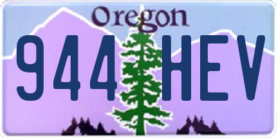 OR license plate 944HEV