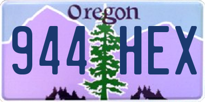 OR license plate 944HEX