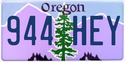 OR license plate 944HEY