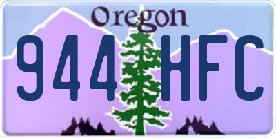 OR license plate 944HFC