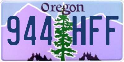 OR license plate 944HFF