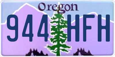OR license plate 944HFH