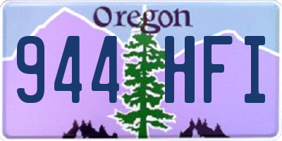 OR license plate 944HFI