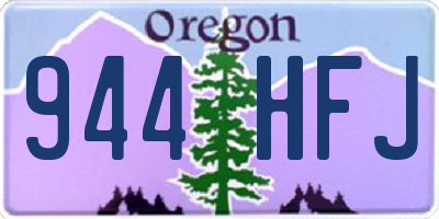 OR license plate 944HFJ