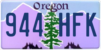 OR license plate 944HFK