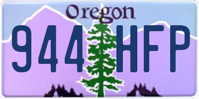 OR license plate 944HFP