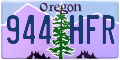 OR license plate 944HFR
