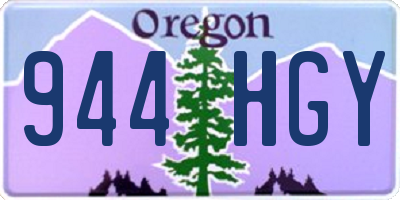 OR license plate 944HGY