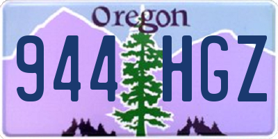 OR license plate 944HGZ