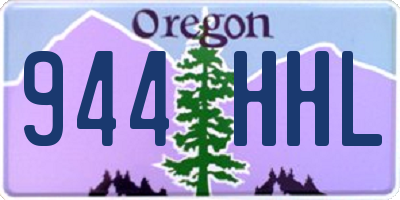 OR license plate 944HHL