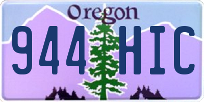 OR license plate 944HIC