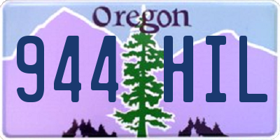 OR license plate 944HIL