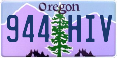 OR license plate 944HIV