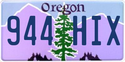 OR license plate 944HIX